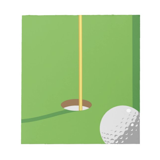 Golf Hole Notizblock (Vorderseite)