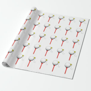 Golf Holiday Geschenk Geschenkpapier