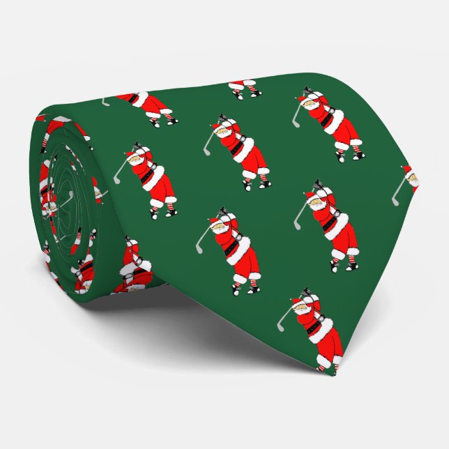 Golf Holiday Geschenk Krawatte (Gerollt)