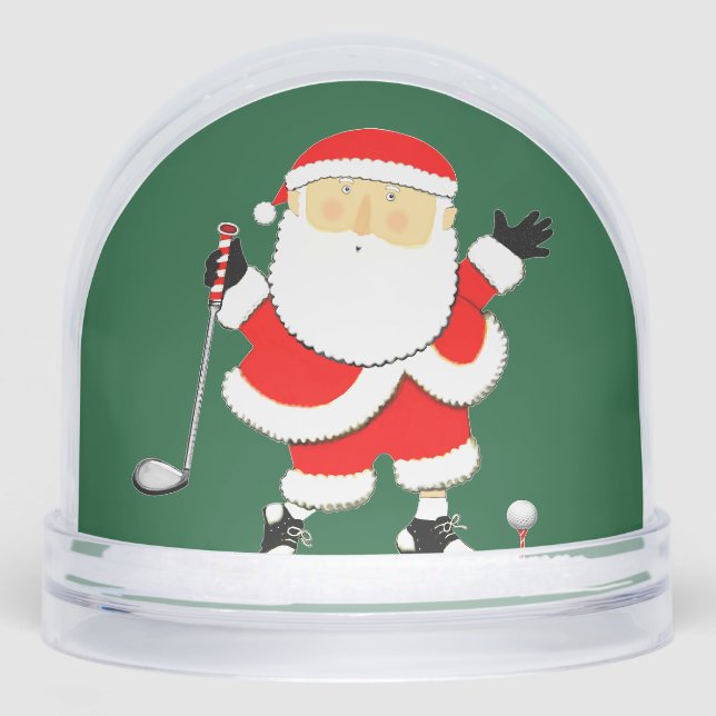 Golf Holiday Gift Snow Globe Schneekugeln (Vorderseite)