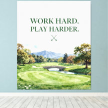 Golf Home-Dekor-Kollektion | Premium-Aquarell