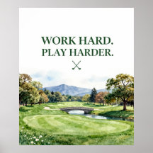 Golf Home-Dekor-Kollektion | Premium-Aquarell