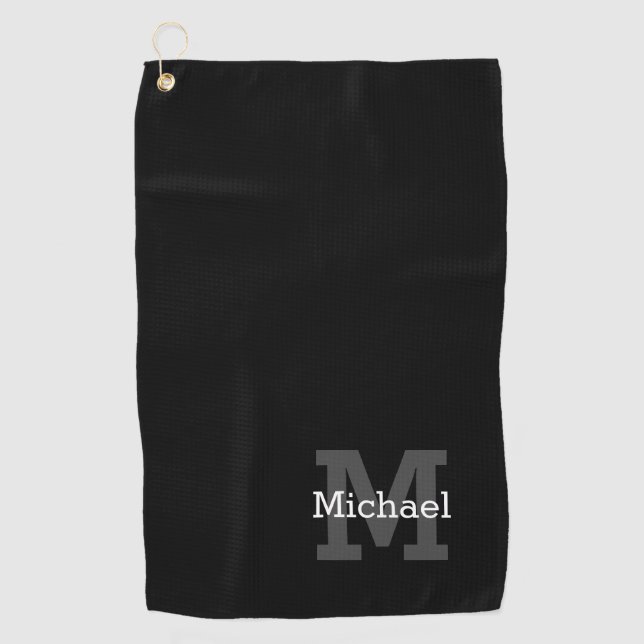 Golf Humble nom personnalisé et première serviette de g (Devant)