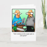 Golf Humor Birthday Greeting Card Karte<br><div class="desc">Enjoy spreading the laughter to the birthday golfaholic with this hilarious happy birthday greeting card by artist Bill Abbott; send some laughs along with your best wishes for a happy birthday. Bill Abbott's cartoon "Spectickles" the internationally syndicated comic has also appeared in Hallmark U.K., Reader's Digest, Saturday Evening Post and...</div>