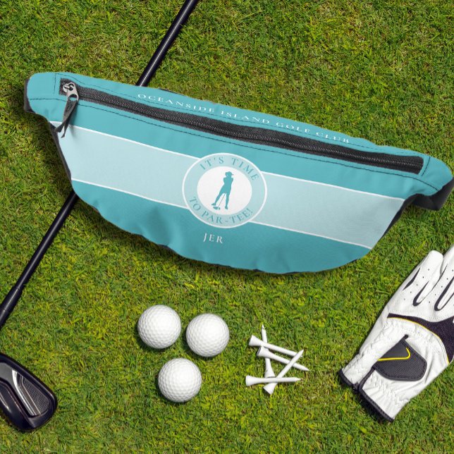 Golf Humour Funny Par Tee Golfer Femme Turquoise V (Golf Humor Funny Par Tee Golfer Female Teal Green Fanny Pack)