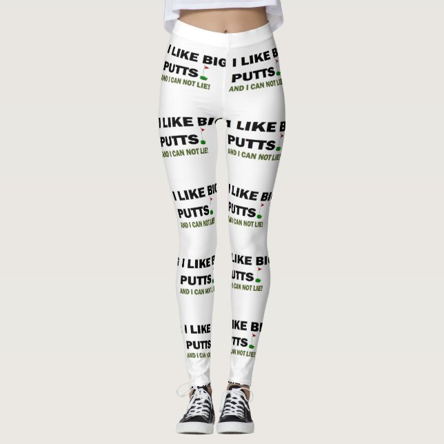 Golf I mögen große Schläge und ich kann nicht Leggings (Vorderseite)