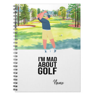 Golf Ich bin wütend über lustige Angebote für Golf Notizblock