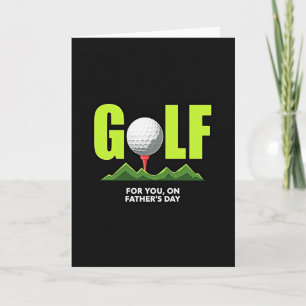 Golf-Ikone Vatertagskarte Karte