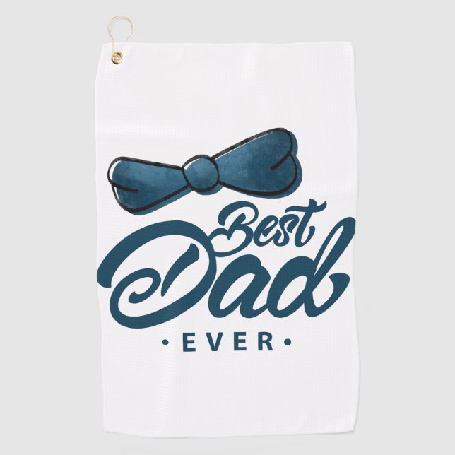Golf im Stil: Bestes Vater Golfhandtuch (Vorderseite)