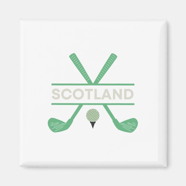 Golf in Schottland Magnet (Vorne)