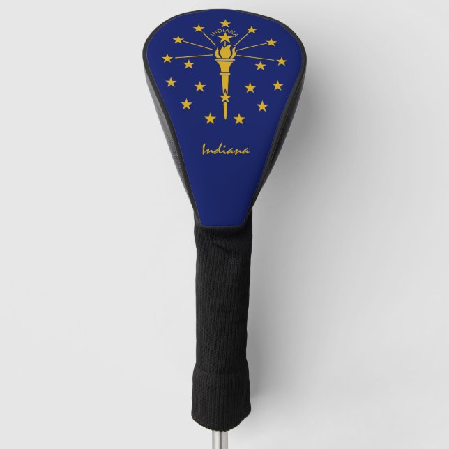 Golf Indiana & Indiana Flag / Golf Clubs Cover Golf Headcover (Vorderseite)