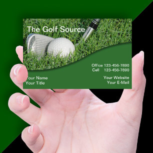 Golf Industrie Euro Größe Visitenkarte