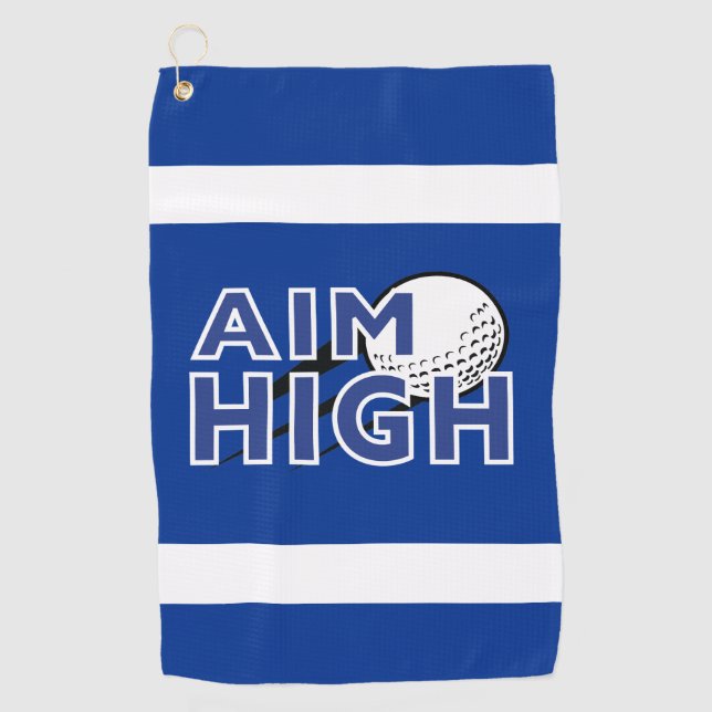 Golf Infusion "AIM HIGH" Golfhandtuch (Vorderseite)