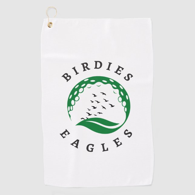 Golf Infusion Designed Birdies Eagles Golf Ball Golfhandtuch (Vorderseite)
