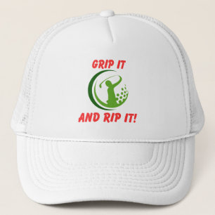 Golf Infusion "Grip It and Rip It!" Golfer Truckerkappe