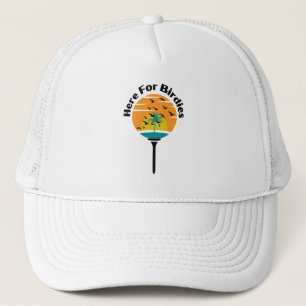 Golf Infusion "Here for Birdies" Sunset Golfer Truckerkappe