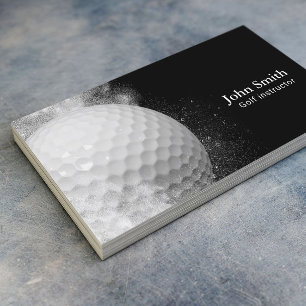 Golf Instructor Golf Ball Visitenkarte