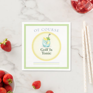 Golf Is Tonic | Serviettes en papier pour golf