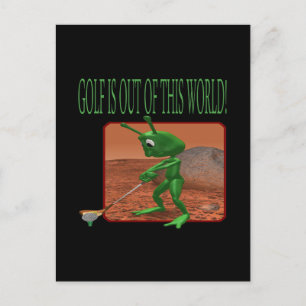 Golf ist aus dieser Welt Postkarte