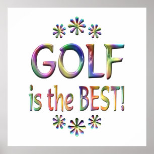 Golf ist das Beste Poster