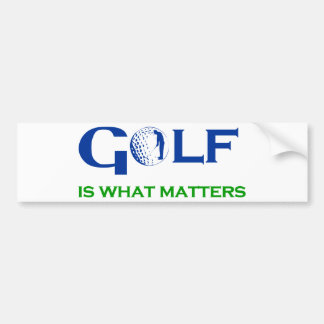 GOLF ist das, was zählt Autoaufkleber