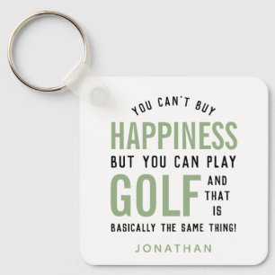 Golf ist Glück Funny Golf Lover Geschenk Schlüsselanhänger