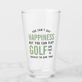 Golf ist Glück Funny Golf Lover Geschenke Glas