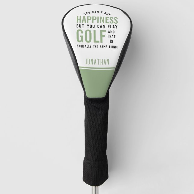 Golf ist Glück Funny Golf Lover Geschenke Golf Headcover (Vorderseite)