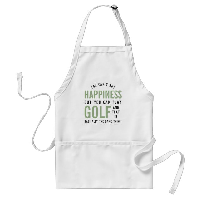 Golf ist Glück Funny Golf Lover Geschenke Schürze (Vorne)