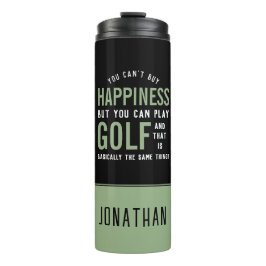 Golf ist Glück Funny Golf Lover Geschenke Thermosbecher