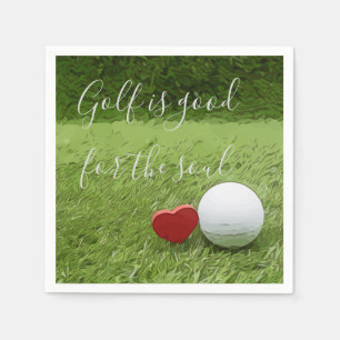 Golf ist gut für das Soul Napkin Serviette