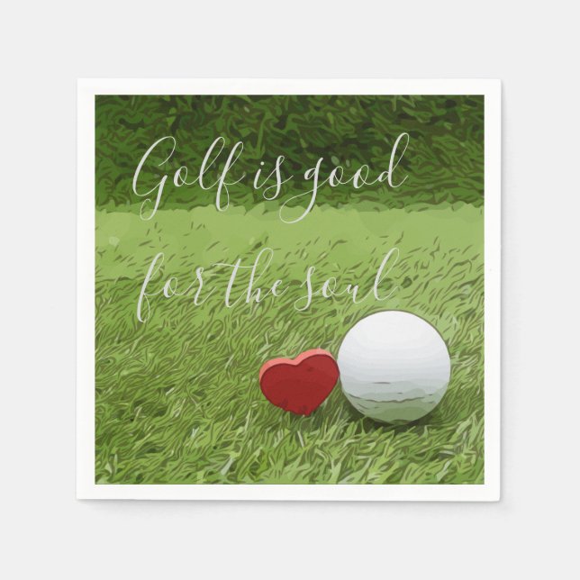 Golf ist gut für das Soul Napkin Serviette (Vorderseite)