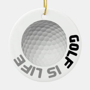 Golf ist Leben Keramik Ornament
