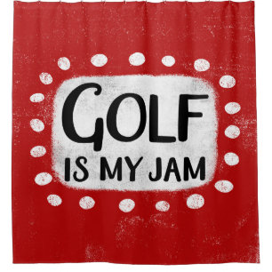 Golf ist mein Jam Duschvorhang