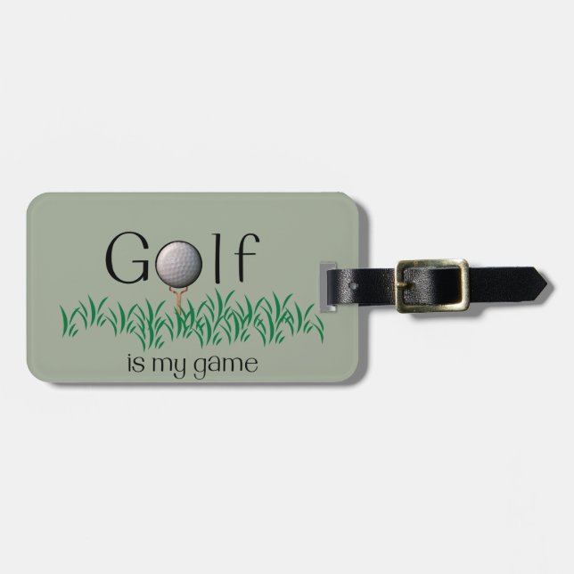 GOLF ist mein Spiel Gepäckanhänger (Vorderseite horizontal)