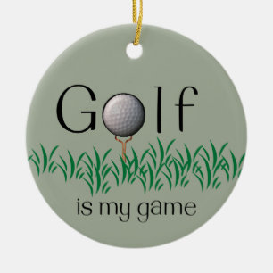 GOLF ist mein Spiel Keramik Ornament