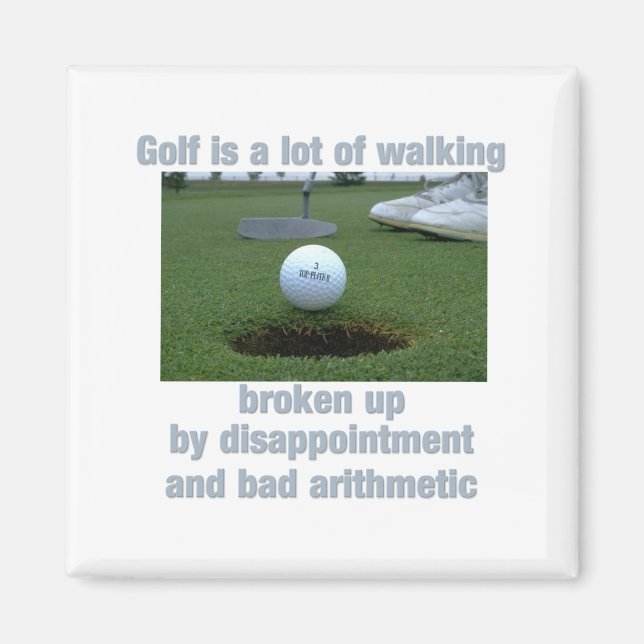 Golf ist viel zu Fuß Magnet (Vorne)