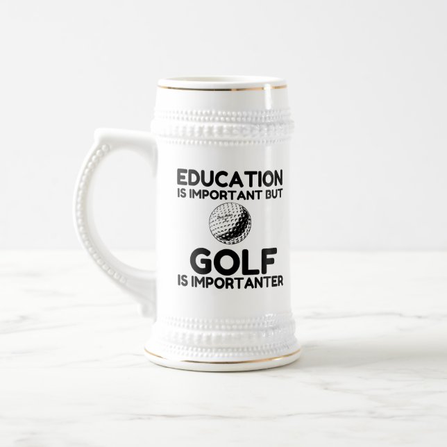 GOLF IST WICHTIG BIERGLAS (Links)