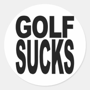 Golf ist zum Kotzen Runder Aufkleber