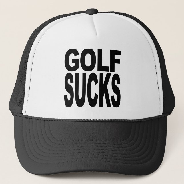 Golf ist zum Kotzen Truckerkappe (Vorderseite)