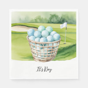Golf It's Boy für Baby Shower Serviette