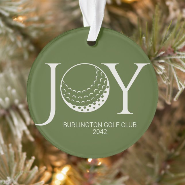 Golf Joy & Peace Christmas Ornament (Baum)