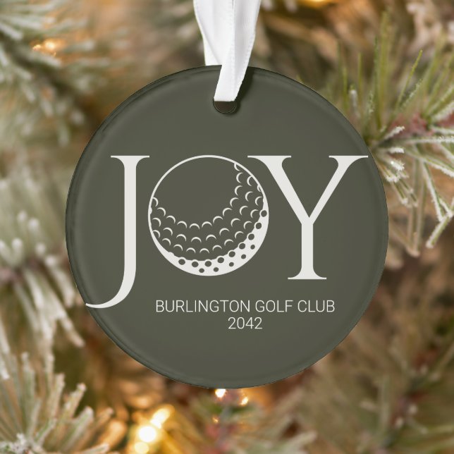 Golf Joy & Peace Christmas Ornament (Baum)