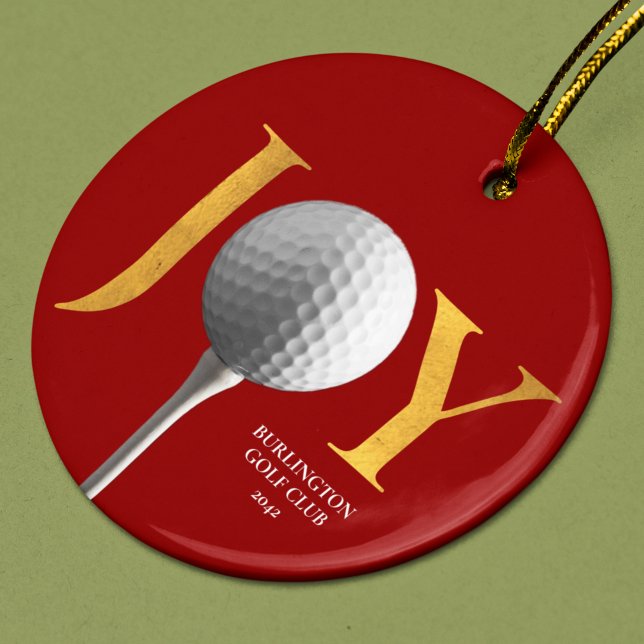 Golf Joy & Peace Christmas Ornament (Von Creator hochgeladen)