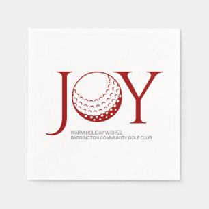 Golf Joy & Peace Christmas Serviette