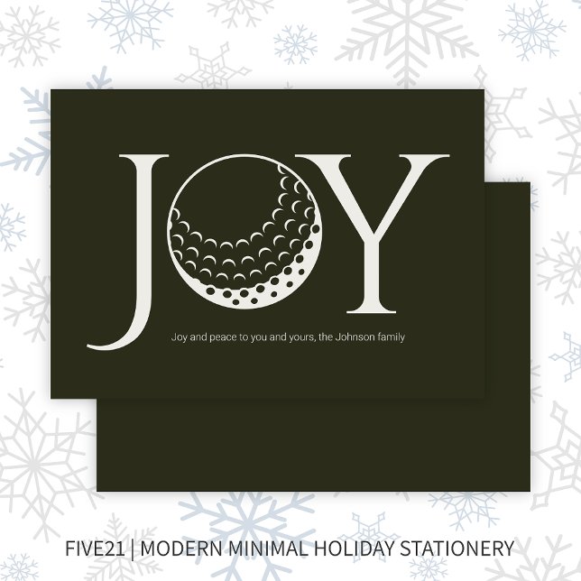Golf Joy & Peace Dark Green Flat Weihnachten (Von Creator hochgeladen)