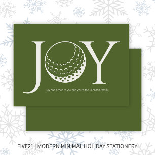 Golf Joy & Peace Green Flat Weihnachten