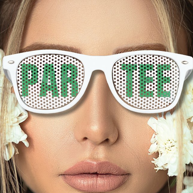 Golf Junggeselinnen-Abschied Gefallen Par T-Shirt Partybrille (Golf Bachelorette Party Favor Par Tee Retro Sunglasses
)