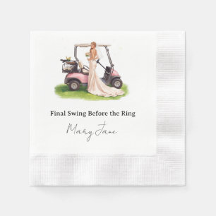 Golf Junggesellinnen-Abschied Par-Tee Party Serviette