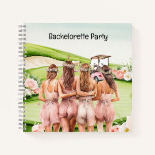 Golf Junggesellinnenabschied für Golferinnen Notizbuch